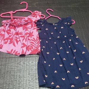 Old Navy 18 to 24 month dress and shirt